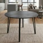 Βρες το Τραπέζι Zeno Megapap χρώμα σκούρο γκρι σκυροδέματος Ø110x73