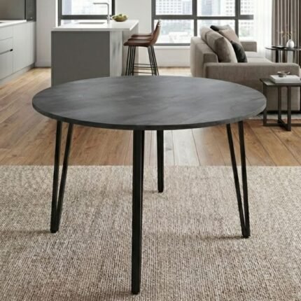 Βρες το Τραπέζι Zeno Megapap χρώμα σκούρο γκρι σκυροδέματος Ø110x73