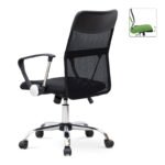 Καρέκλα γραφείου Franco Megapap με ύφασμα Mesh χρώμα μαύρο 59x57x95/105εκ. - Image 2