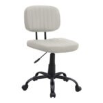 Βρες το Καρέκλα γραφείου Romano Megapap από τεχνόδερμα χρώμα λευκό 46x53x79/86εκ. σε μοναδική τιμή στο clickforshop.gr