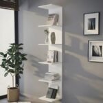 Βρες το Βιβλιοθήκη - Ραφιέρα τοίχου Ogden Megapap χρώμα λευκό 34