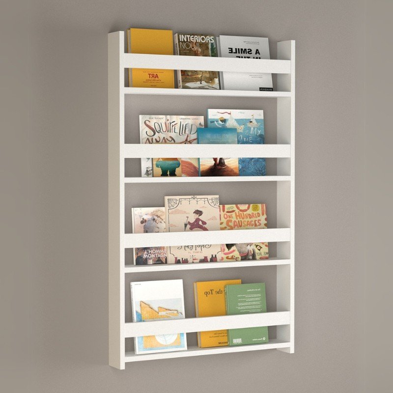 Επιτοίχια βιβλιοθήκη - ραφιέρα Montessori Megapap χρώμα λευκό 74x10x120εκ. Βρες το Επιτοίχια βιβλιοθήκη - ραφιέρα Montessori Megapap χρώμα λευκό 74x10x120εκ. σε μοναδική τιμή στο clickforshop.gr