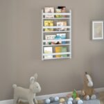 Επιτοίχια βιβλιοθήκη - ραφιέρα Montessori Megapap χρώμα λευκό 74x10x120εκ. - Image 3