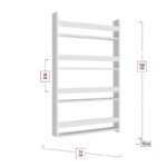 Επιτοίχια βιβλιοθήκη - ραφιέρα Montessori Megapap χρώμα λευκό 74x10x120εκ. - Image 5