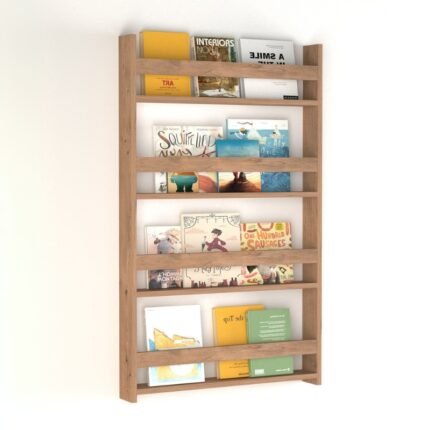 Βρες το Επιτοίχια βιβλιοθήκη - ραφιέρα Montessori Megapap χρώμα pine oak 74x10x120εκ. σε μοναδική τιμή στο clickforshop.gr