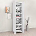 Ντουλάπα - Παπουτσοθήκη Lilly Megapap χρώμα λευκό 49x32x178εκ. - Image 2
