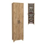 Βρες το Ντουλάπα - Παπουτσοθήκη Lilly Megapap χρώμα pine oak 49x32x178εκ. σε μοναδική τιμή στο clickforshop.gr