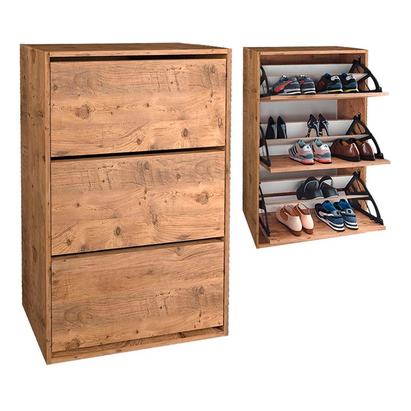 Παπουτσοθήκη Nave Megapap 18 ζευγών χρώμα pine oak 73 Βρες το Παπουτσοθήκη Nave Megapap 18 ζευγών χρώμα pine oak 73