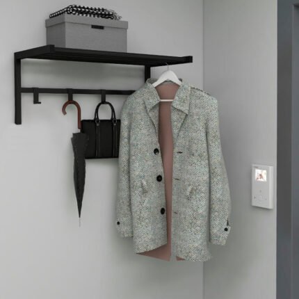 Βρες το Κρεμάστρα τοίχου Ofred Megapap μεταλλική χρώμα μαύρο 69x34x32