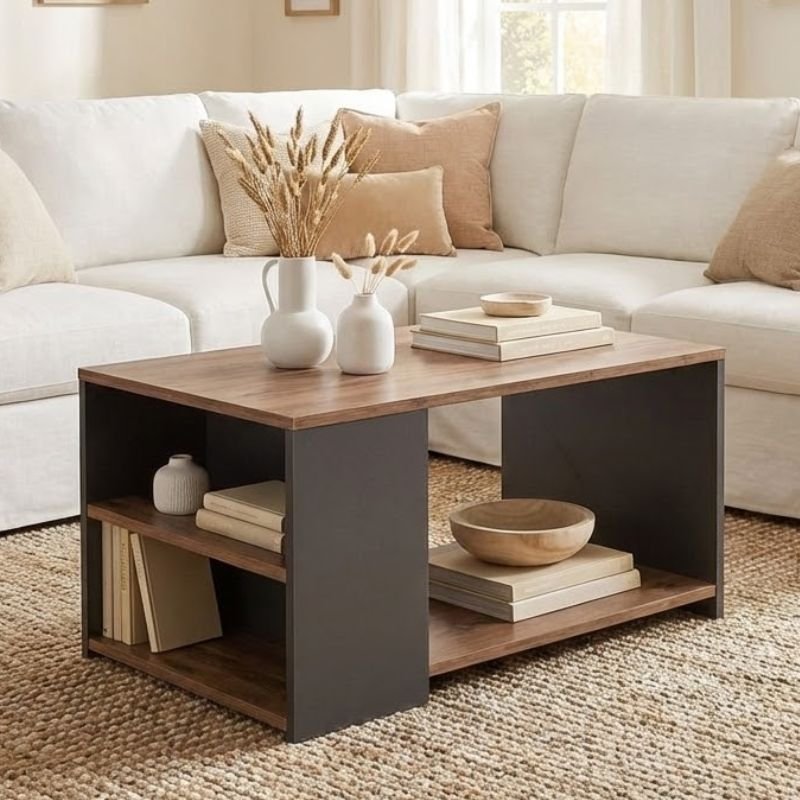 Τραπεζάκι σαλονιού Sylvia Megapap χρώμα pine oak - ανθρακί 90 Βρες το Τραπεζάκι σαλονιού Sylvia Megapap χρώμα pine oak - ανθρακί 90