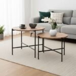 Βρες το Σετ τραπεζάκια σαλονιού Zayden Megapap 2 τμχ χρώμα pine oak 65x65x52εκ. σε μοναδική τιμή στο clickforshop.gr