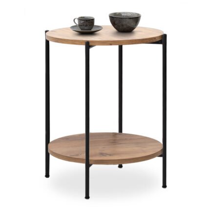 Βρες το Τραπεζάκι βοηθητικό Argento Megapap χρώμα pine oak 43x43x60εκ. σε μοναδική τιμή στο clickforshop.gr