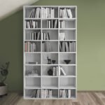 Βιβλιοθήκη Fyodor Megapap χρώμα λευκό 102x16x178εκ. - Image 2