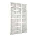 Βιβλιοθήκη Fyodor Megapap χρώμα λευκό 102x16x178εκ. - Image 3