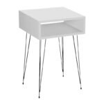 Κομοδίνο Scott Megapap χρώμα λευκό 40x30x60εκ. - Image 3