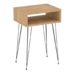 Κομοδίνο Scott Megapap χρώμα sapphire oak 40x30x60εκ. - Image 3