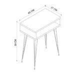 Κομοδίνο Scott Megapap χρώμα sapphire oak 40x30x60εκ. - Image 4