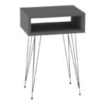 Κομοδίνο Scott Megapap χρώμα ανθρακί 40x30x60εκ. - Image 3