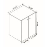 Έπιπλο πλυντηρίου Gray Megapap χρώμα sapphire oak 70x66x90εκ. - Image 5