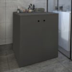 Έπιπλο πλυντηρίου Gray Megapap χρώμα ανθρακί 70x66x90εκ. - Image 2