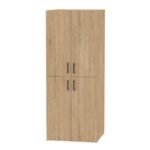 Ντουλάπα μπάνιου - Έπιπλο πλυντηρίου Millay Megapap χρώμα sapphire oak 70x70x180εκ. - Image 4