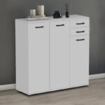 Παπουτσοθήκη - Ντουλάπι Polly Megapap χρώμα λευκό 108x35x108εκ. - Image 3