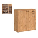 Βρες το Παπουτσοθήκη - Ντουλάπι Polly Megapap χρώμα pine oak 108x35x108εκ. σε μοναδική τιμή στο clickforshop.gr