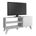 Έπιπλο τηλεόρασης Evelyn Megapap χρώμα λευκό 100x35x46εκ. - Image 3