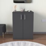 Παπουτσοθήκη - Ντουλάπι Manolo Megapap χρώμα ανθρακί 60x38x81,4εκ. - Image 4