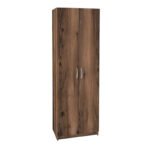 Παπουτσοθήκη Renso Megapap δίφυλλη χρώμα καπνιστή καρυδιά 59,8x37,8x178,5εκ. - Image 5