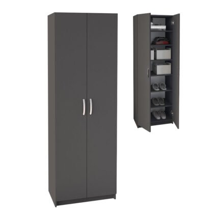 Βρες το Παπουτσοθήκη Renso Megapap δίφυλλη χρώμα ανθρακί 59