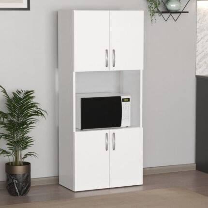 Βρες το Ντουλάπα κουζίνας Armado Megapap χρώμα λευκό 60x32x140εκ. σε μοναδική τιμή στο clickforshop.gr