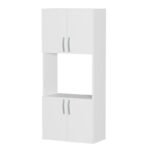 Ντουλάπα κουζίνας Armado Megapap χρώμα λευκό 60x32x140εκ. - Image 4