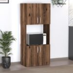 Βρες το Ντουλάπα κουζίνας Armado Megapap χρώμα καπνιστή καρυδιά 60x32x140εκ. σε μοναδική τιμή στο clickforshop.gr