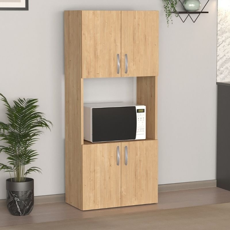 Ντουλάπα κουζίνας Armado Megapap χρώμα sapphire oak 60x32x140εκ. Βρες το Ντουλάπα κουζίνας Armado Megapap χρώμα sapphire oak 60x32x140εκ. σε μοναδική τιμή στο clickforshop.gr
