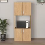 Ντουλάπα κουζίνας Armado Megapap χρώμα sapphire oak 60x32x140εκ. - Image 3