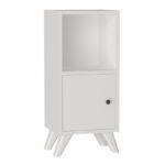 Κομοδίνο Vira Megapap χρώμα λευκό 34x30x78εκ. - Image 4