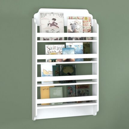 Βρες το Επιτοίχια βιβλιοθήκη - ραφιέρα Montessori Megapap χρώμα λευκό 80x15x132εκ. σε μοναδική τιμή στο clickforshop.gr