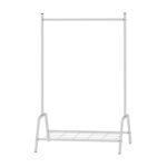 Επιδαπέδια κρεμάστρα Selman Megapap μεταλλική χρώμα λευκό 87,6x36x136εκ. - Image 3