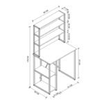 Έπιπλο πλυντηρίου Berkus Megapap χρώμα pine oak 90x60x178εκ. - Image 4