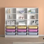 Βιβλιοθήκη Obia Megapap με 9 συρτάρια χρώμα λευκό 132,6x30x115εκ. - Image 3