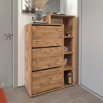 Βρες το Παπουτσοθήκη Lego Megapap χρώμα pine oak 90x32x143εκ. σε μοναδική τιμή στο clickforshop.gr