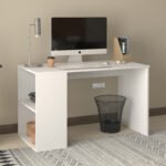 Γραφείο εργασίας Smyrna Megapap χρώμα λευκό 120x60x74,4εκ. - Image 3