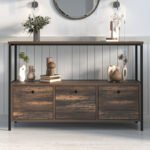 Μπουφές Mars Megapap χρώμα rustic καρυδί 122x36x80,1εκ. - Image 3