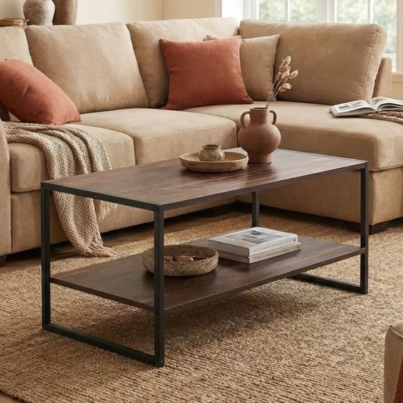 Τραπεζάκι σαλονιού Giza Megapap χρώμα rustic καρυδί 90 Βρες το Τραπεζάκι σαλονιού Giza Megapap χρώμα rustic καρυδί 90