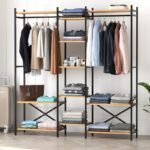 Βρες το Ντουλάπα ρούχων ανοιχτή - Έπιπλο εισόδου Openix Megapap χρώμα pine oak 171