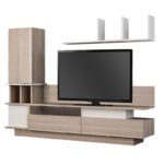 Σύνθεση τηλεόρασης Almeria Megapap χρώμα λευκό - cordoba 149x29,5x117εκ. - Image 3