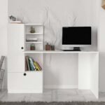 Γραφείο εργασίας Domingo Megapap χρώμα λευκό 149,5x60x120εκ. - Image 3