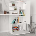 Γραφείο εργασίας Merino Megapap χρώμα λευκό 149,5x61,8x120εκ. - Image 4