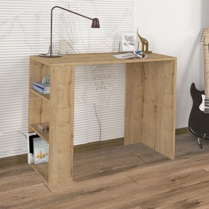 Βρες το Γραφείο εργασίας Netenia Megapap χρώμα sapphire oak 90x40x74εκ. σε μοναδική τιμή στο clickforshop.gr